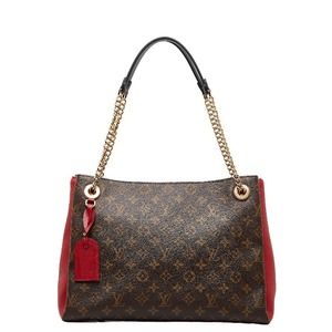 Monogram Surene MM Tote Brown Red